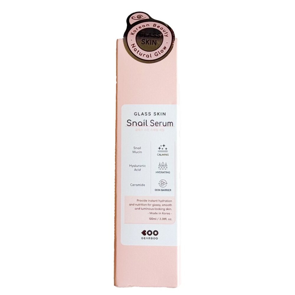DeARBOO Glass Skin Snail Serum 50mL | Snail Mucin + Hyaluronic Acid | Korean Ski